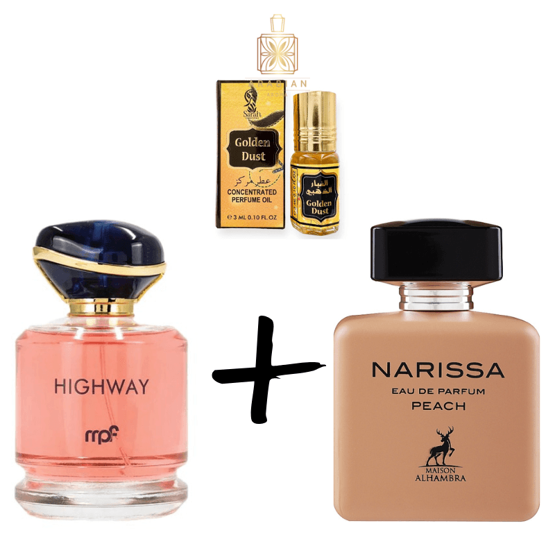 Highway + Narissa Peach + Парфюмно масло Oud Sultan