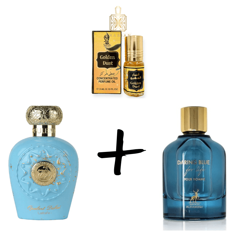 Opulent Dubai + Daring Blue + Парфюмно масло Oud Sultan