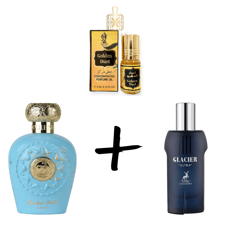 Opulent Dubai + Glacier Ultra + Парфюмно масло Oud Sultan