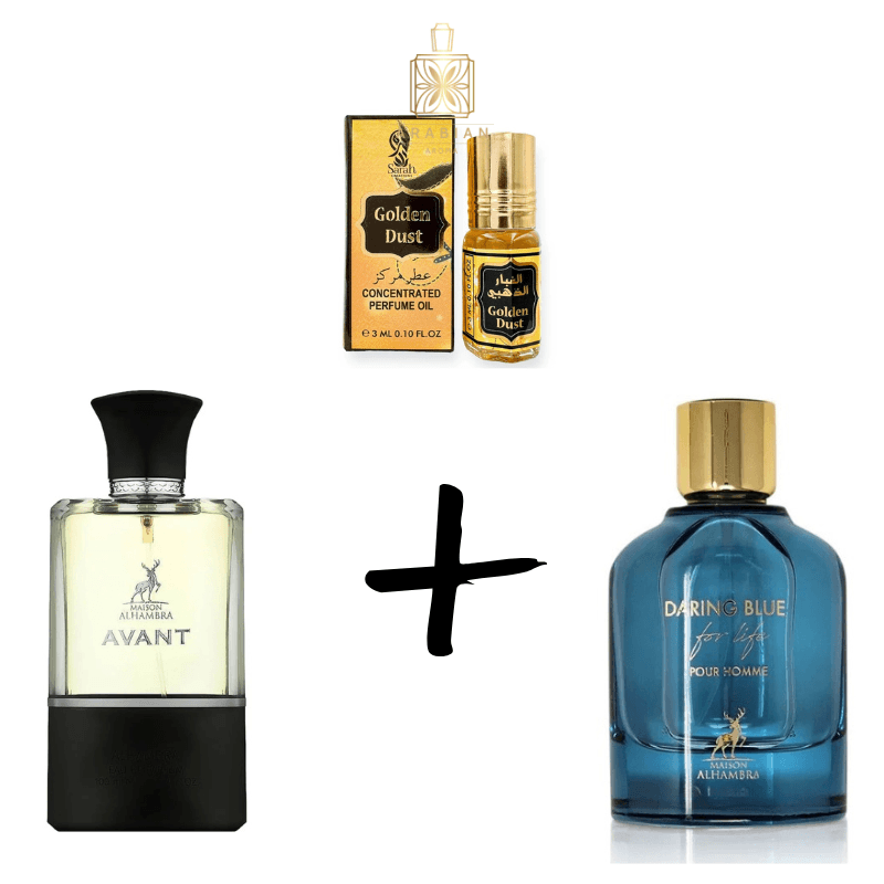 Avant + Daring Blue + Парфюмно масло Oud Sultan