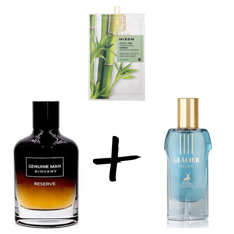 Genuine Man Giovany Reserve + Glacier Flora + Mizon Mask