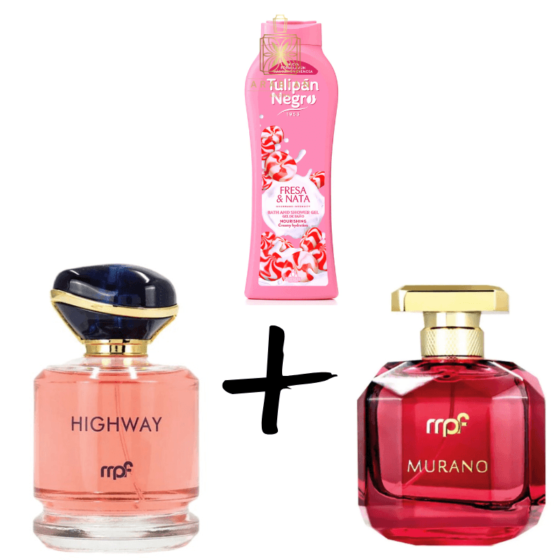 Highway + Murano + Душ гел - Tulipán Negro Fresa & Nata