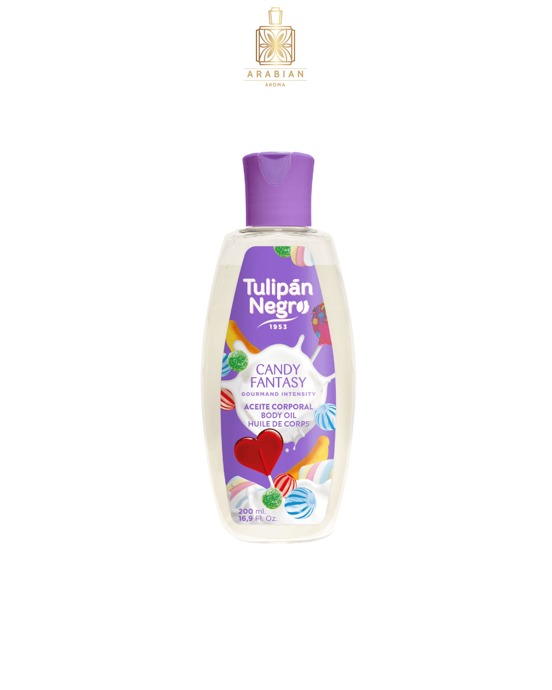 Олио за тяло - Tulipán Negro Candy Fantasy 200 ml